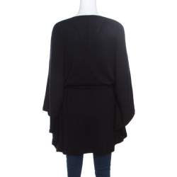 Pre Owned بونشو رالف لوران كشمير بحزام أسود S