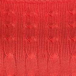 Pre Owned بلوفر رالف لوران حرير تريكو رقبة واسعة وردي مرجاني L