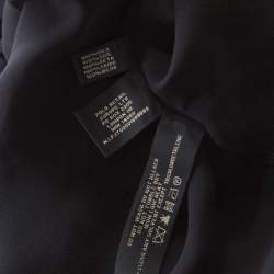 Pre Owned Ralph Lauren Black Silk Sleeveless Flared Dress M