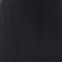 Pre Owned Ralph Lauren Black Cashmere and Silk Draped Waterfall Cardigan M