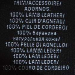 Pre Owned Ralph Lauren Black Stretch Knit Leather Trim Detail Shift Dress L