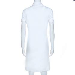 Pre Owned Ralph Lauren White Cotton Polo Dress L