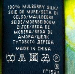 Pre Owned توب رالف لورين كتف واحد حرير طباعة زهور متعدد الألوان S