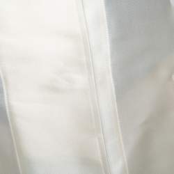 Pre Owned Ralph Lauren Ivory Silk Organza Wren Coat M