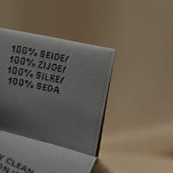 Pre Owned Ralph Lauren Ivory Silk Organza Wren Coat M