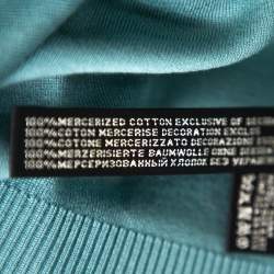 Pre Owned Ralph Lauren Green Cotton Fitted Hem Polo T-Shirt S