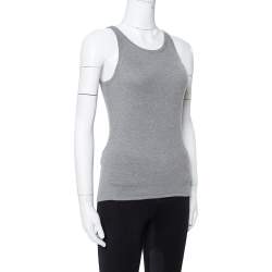 Pre Owned توب رالف لورين تانك كشمير رمادي S