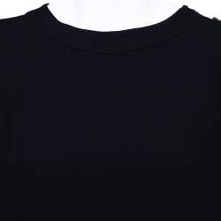 Pre Owned Ralph Lauren Navy Blue Silk Top L