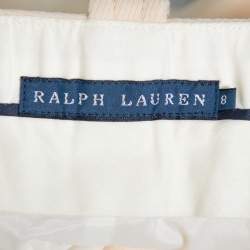 مملوكة مسبقًا Ralph Lauren Cream Knit Pencil Skirt M