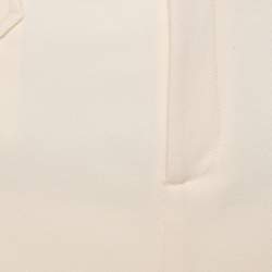 مملوكة مسبقًا Ralph Lauren Cream Knit Pencil Skirt M