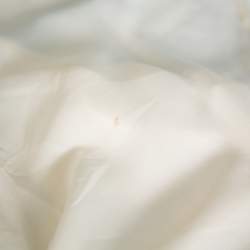 مملوكة مسبقًا Ralph Lauren Cream Tulle Ruffle Detail Button Front Top M