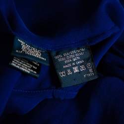 مملوكة مسبقًا قميص رالف لورين ري ر أزرق رويال بأزرار أمامية مقاس متوسط - ميديوم