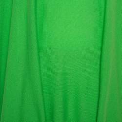 Pre Owned Ralph Lauren Neon Green Cashmere Poncho XS