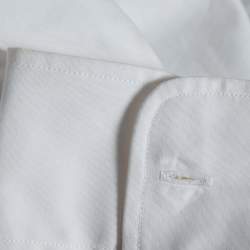 Pre Owned Ralph Lauren White Cotton Button Front Super Slim Fit Shirt S