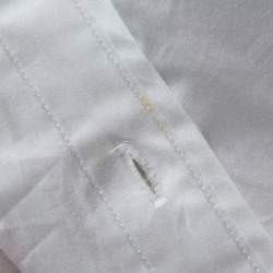 Pre Owned Ralph Lauren White Cotton Button Front Super Slim Fit Shirt S