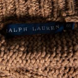 Pre Owned Ralph Lauren Light Brown Knit Shrug XS/S