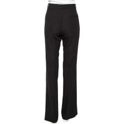 Pre Owned Ralph Lauren Black Wool Crepe Formal Pants M 