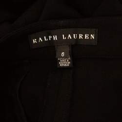 Pre Owned Ralph Lauren Black Wool Crepe Formal Pants M 