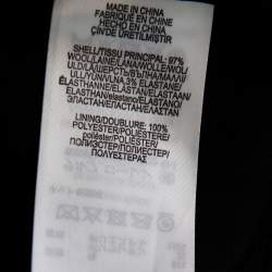 مملوكة مسبقًا فستان بولو رالف لورين صوف أسود مزين أزرار بلا أكمام مقاس صغير (سمول)