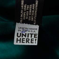 Pre Owned Ralph Lauren Green Velvet Single Breasted Blazer S