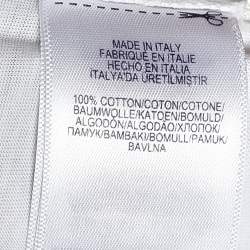 Pre Owned Ralph Lauren White St.Barths Printed Sequin Embellished Cotton T-Shirt S