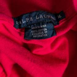 Pre Owned Ralph Lauren Pink Ombre Cotton Pique Short Sleeve Polo Dress XL