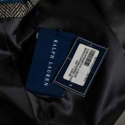 Pre Owned Ralph Lauren Two Tone Patterned Wool Single Breasted Blazer M