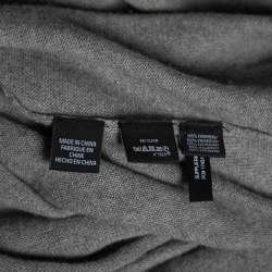 Pre Owned Ralph Lauren Grey Cashmere Long Sleeve Maxi Dress L