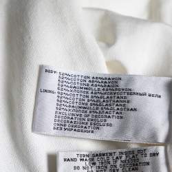 Pre Owned Ralph Lauren White Logo Embellished Racer Back Top S