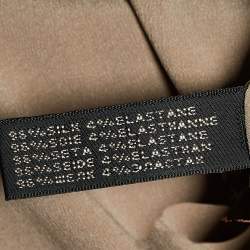 مملوكة مسبقًا Ralph Lauren Champagne Silk Button Front Shirt L