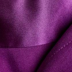 Pre Owned Ralph Lauren Purple Satin Silk Button Front Shirt L