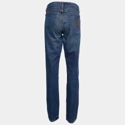 Pre Owned Ralph Lauren 888 Blue Denim Regular Fit Jeans L/Waist - 35"