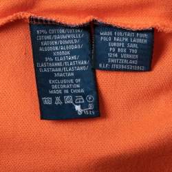 مملوكة مسبقًا Ralph Lauren Orange Cotton Polo T-Shirt XL