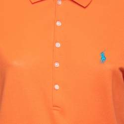 مملوكة مسبقًا Ralph Lauren Orange Cotton Polo T-Shirt XL