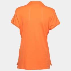 مملوكة مسبقًا Ralph Lauren Orange Cotton Polo T-Shirt XL