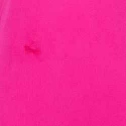 Pre Owned Ralph Lauren Pink Jersey Embroidered Long Sleeve Dress S