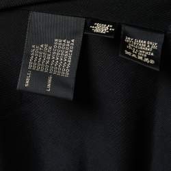 Pre Owned Ralph Lauren Black Floral Printed Knit Halterneck Top M