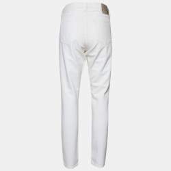 Pre Owned Ralph Lauren White Denim Thompson Jeans M