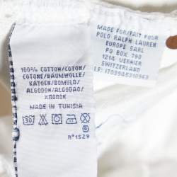 Pre Owned Ralph Lauren White Denim Thompson Jeans M