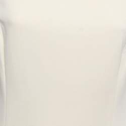 Pre Owned Ralph Lauren Cream Wool Sleeveless Flared Short Dress M