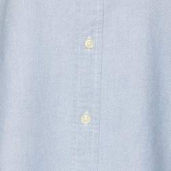 Pre Owned Ralph Lauren Blue Cotton Custom Fit Shirt S