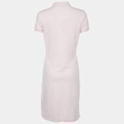 Pre Owned Ralph Lauren Pink Cotton Pique Polo Mini Dress M
