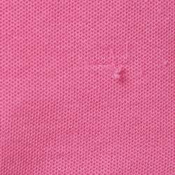 Pre Owned Ralph Lauren Pink Cotton Logo Patch Polo T-Shirt M