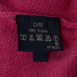 Pre Owned Ralph Lauren Pink Cashmere Long Kimono Sleeve Sweater S