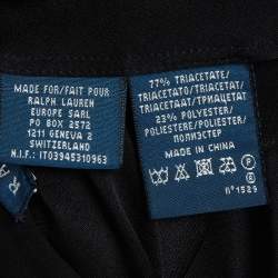 Pre Owned Ralph Lauren Black Crepe Cut Out Sleeveless Top S