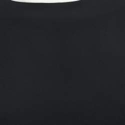 Pre Owned Ralph Lauren Black Crepe Cut Out Sleeveless Top S