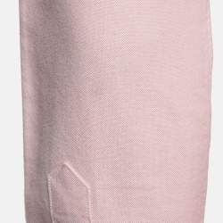 Pre Owned Ralph Lauren Pink Logo Embroidered Cotton Button Down Shirt XS