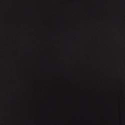 Pre Owned Ralph Lauren Black Sateen Mock Neck Sleeveless Top M