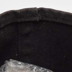 Pre Owned Ralph Lauren Black Canvas Embroidered Tote