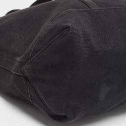 Pre Owned Ralph Lauren Black Canvas Embroidered Tote